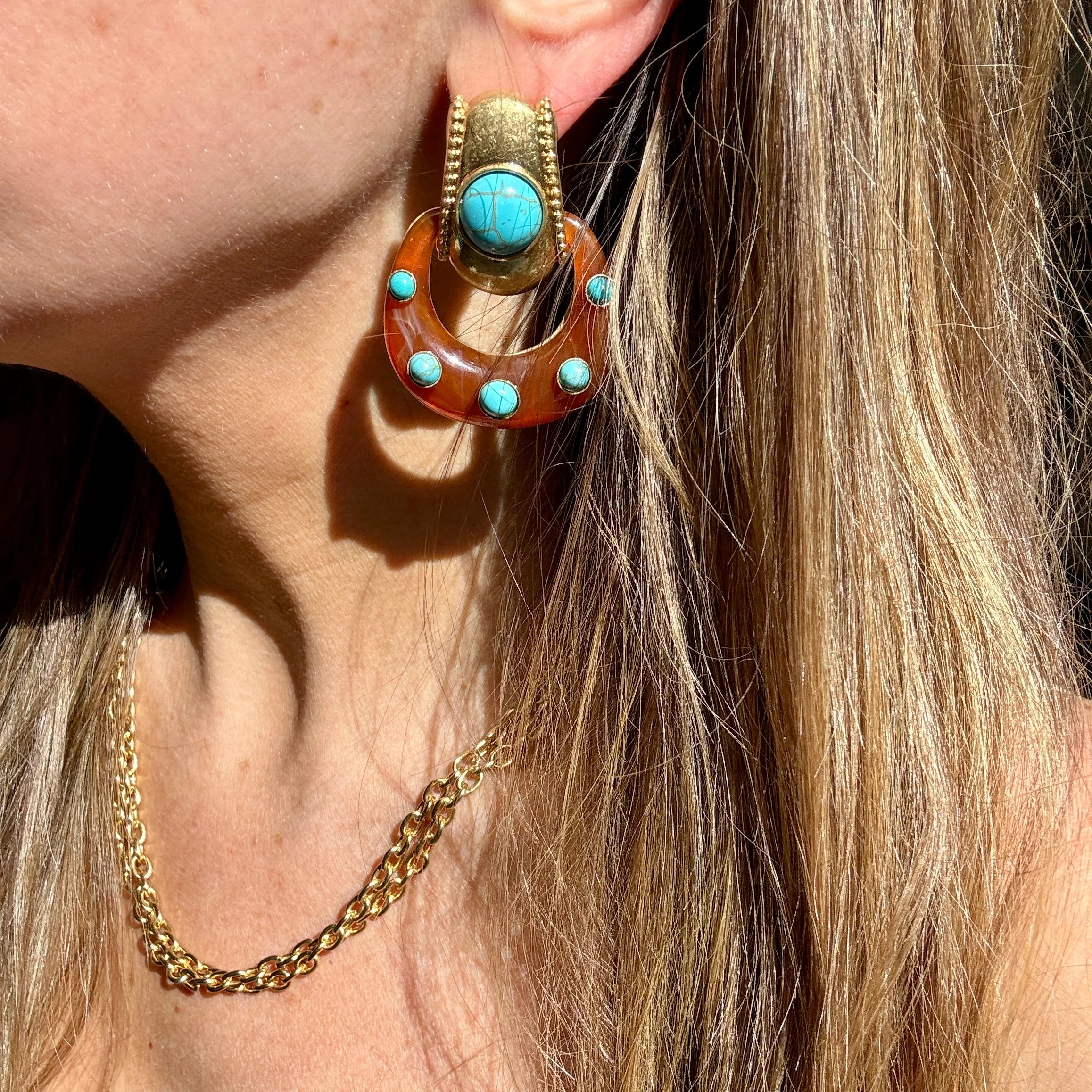 Becca Doorknocker Earrings - Image 3