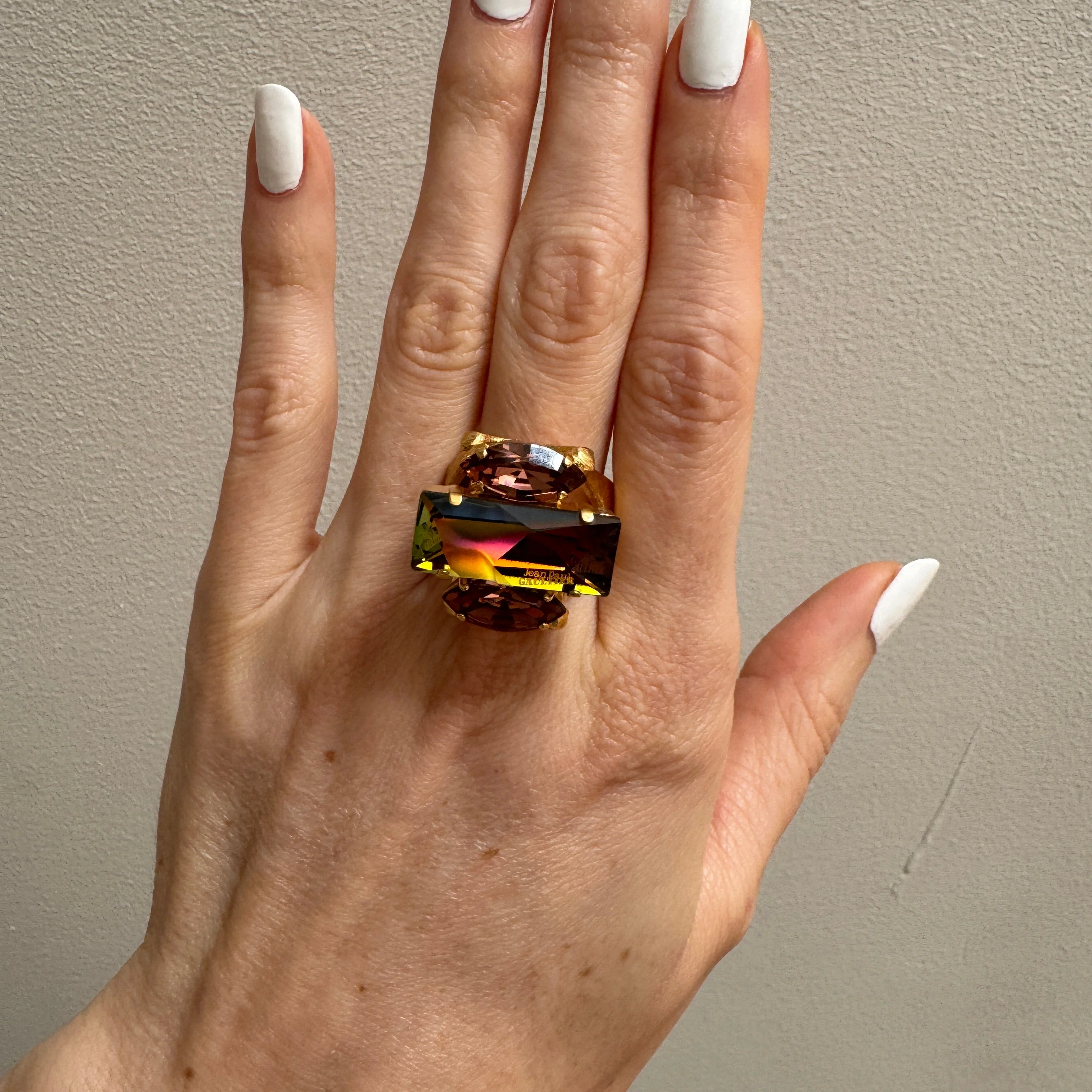 Jean Paul Gaultier x Swarovski Crystal Ring Volcano or Champagne - Image 2