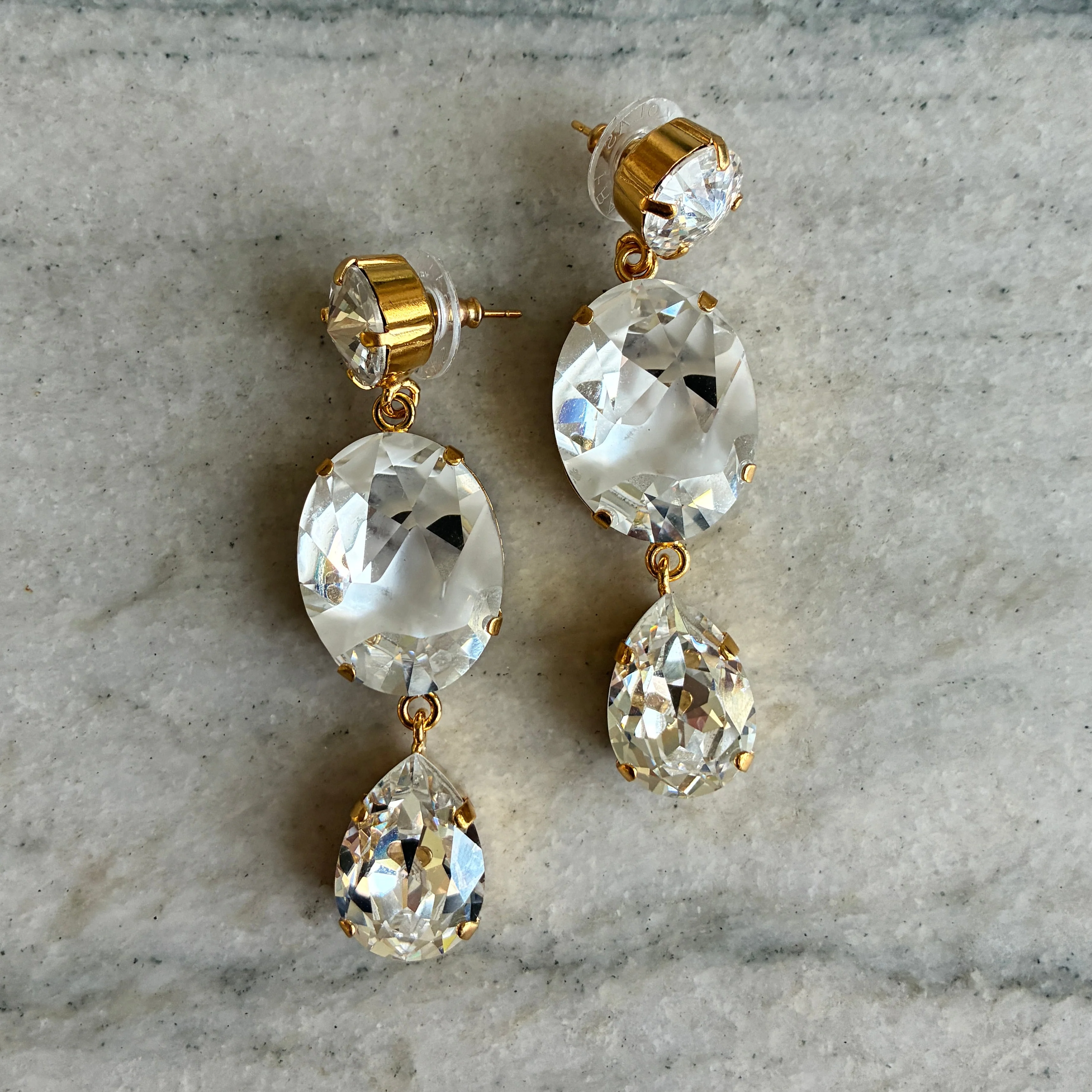 Custom Jean Paul Gautier x Swarovski Crystal Drop Earrings - Image 3