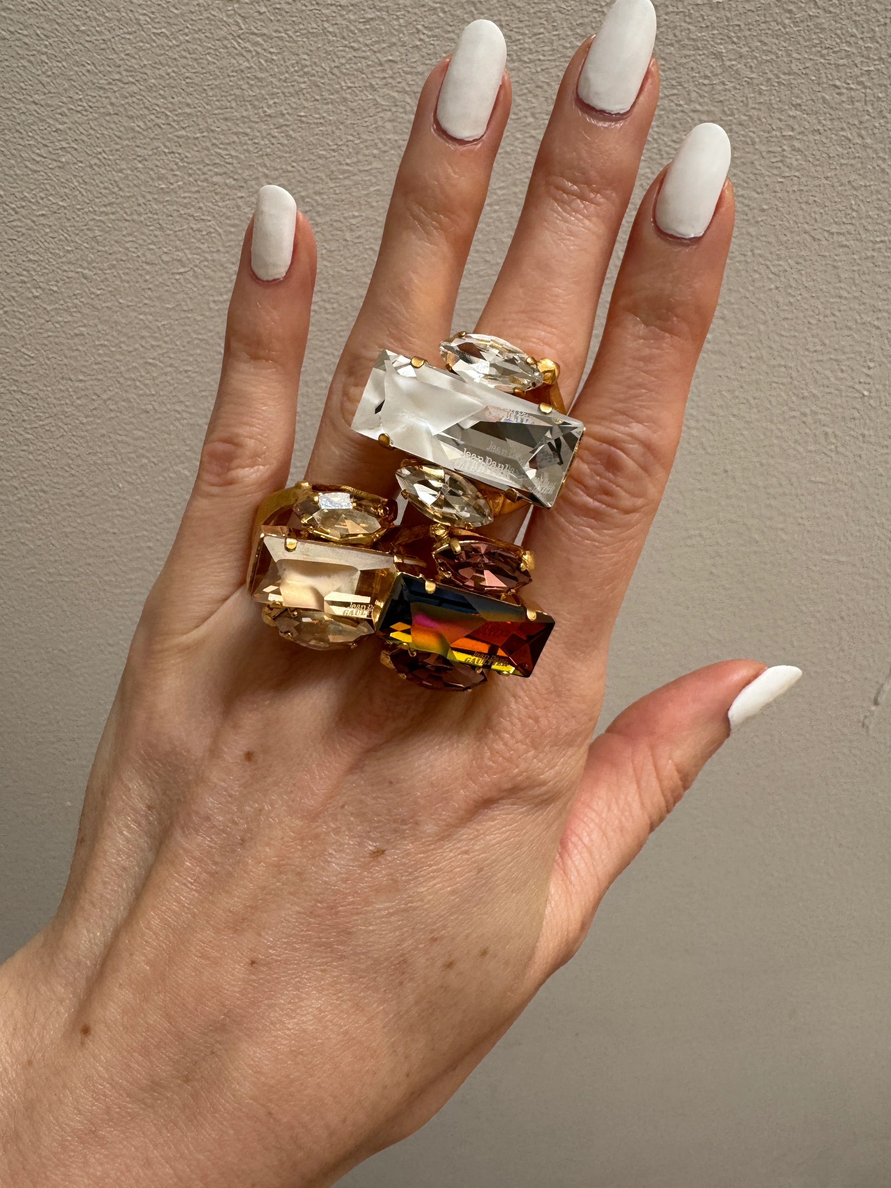 Jean Paul Gaultier x Swarovski Crystal Ring Volcano or Champagne - Image 5