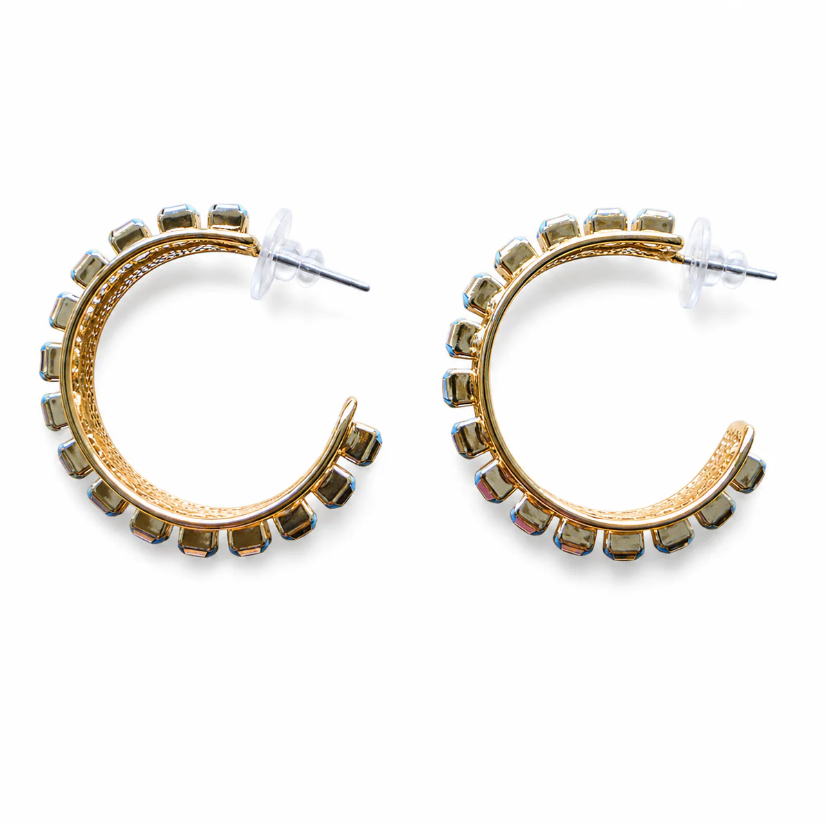 Kate Turquoise Hoop Earrings - Image 3