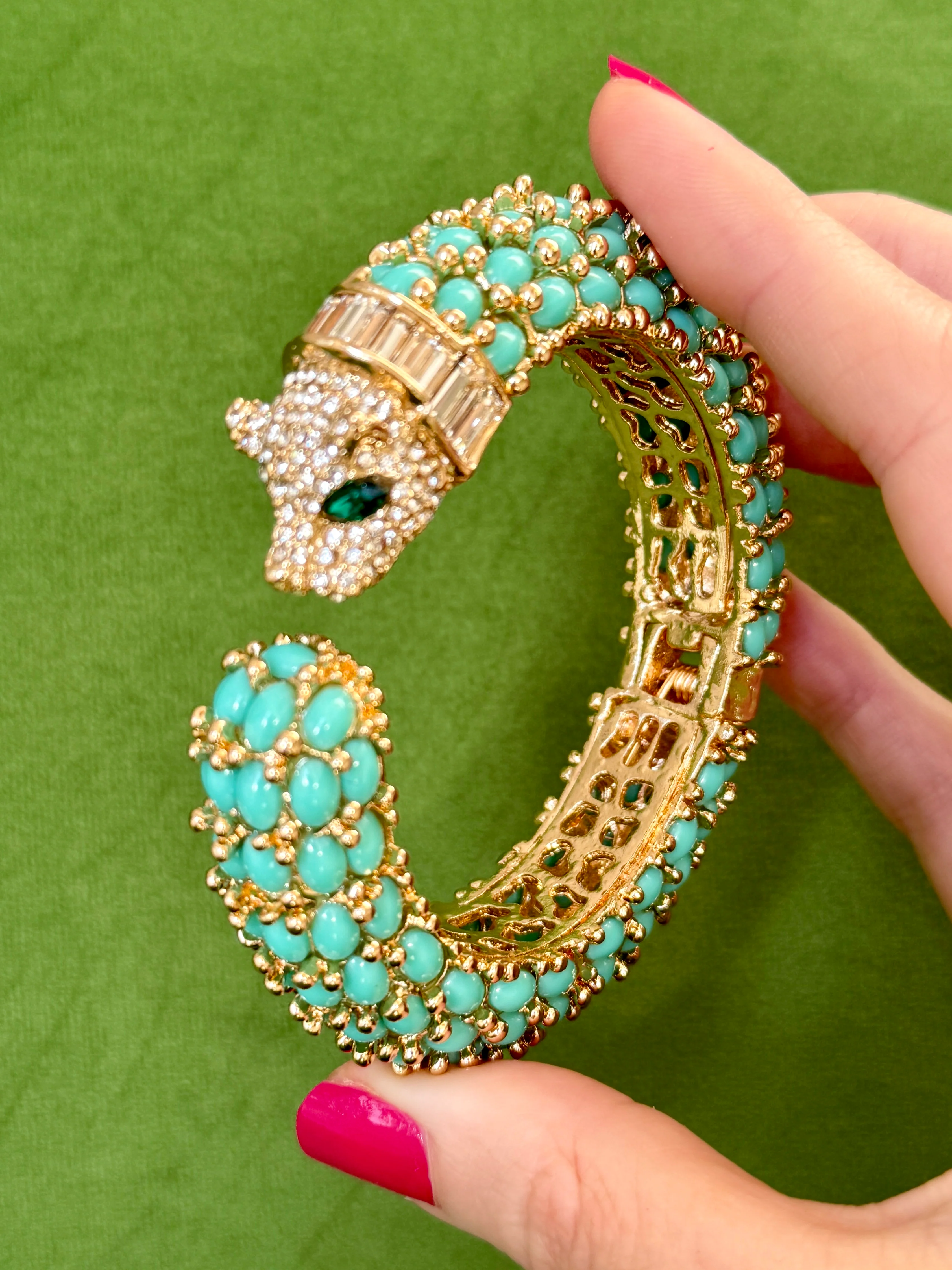 Niiki Paris Turquoise Panther Bracelet - Image 4