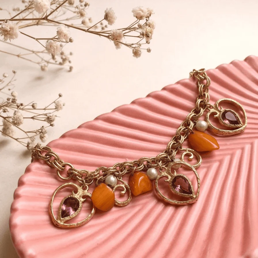 Vintage French Charm Bracelet - Image 3