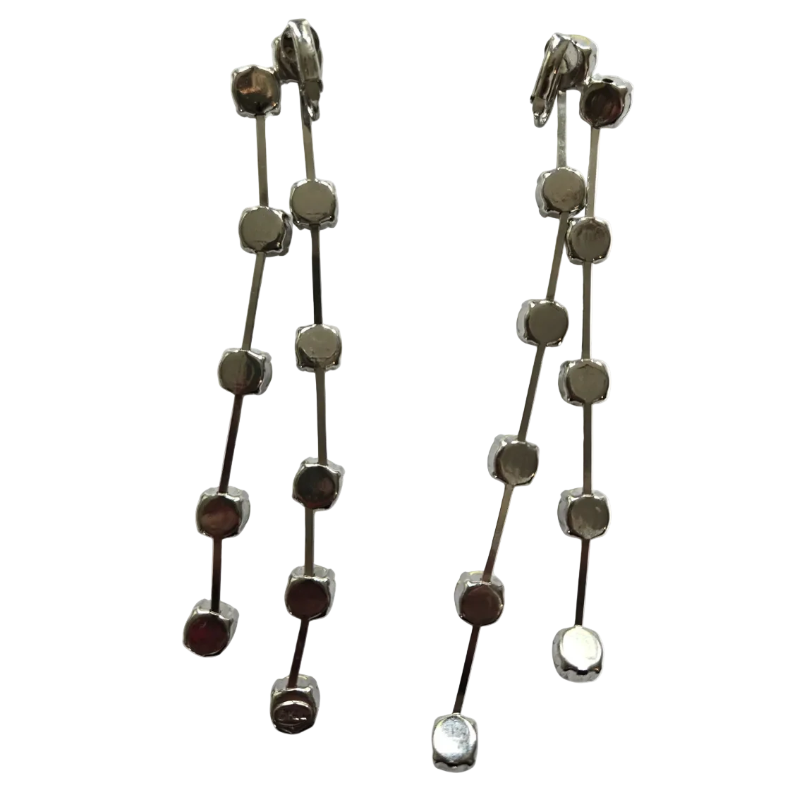 Vintage KJL Crystal Earrings - Image 3